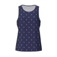 thumbnail image 4 of Gaeub Anchors Heart Blue Men's Athletic Tank Top, Workout Sleeveless Shirts, Running Tank Tops for Gym, Running, Training - XX-Large, 4 of 9