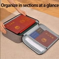 thumbnail image 2 of Advancent Organizador de archivos portátil, seguro e impermeable para un fácil almacenamiento, caja de almacenamiento de archivos de viaje Almacenamiento y organización del hogar azul, 2 of 5
