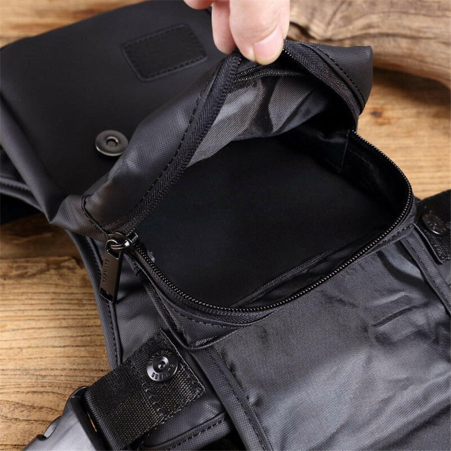 Motorcycle Outdoor Drop Leg Bag Tactical Hiking Thigh Waist Fanny Pack Pouch BLK