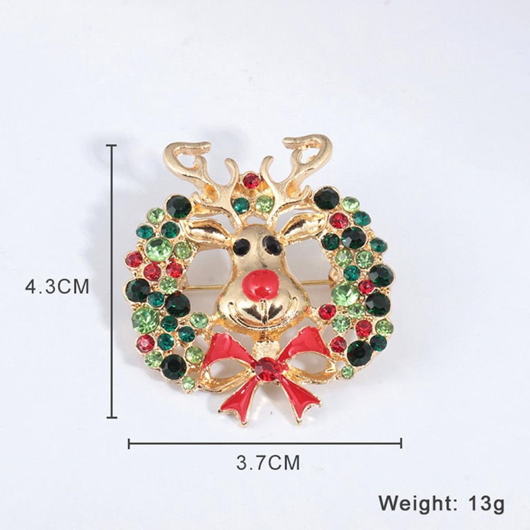 Sparkly Rhinestone Deer Brooch Pin - Small Metal Animal Lapel Pin For Women & Girls, Fashion Jewelry Gift