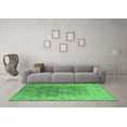 thumbnail image 3 of Ahgly Company Indoor Square Oriental Emerald Green Industrial Area Rugs, 3' Square, 3 of 4