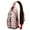 Red Christmas Car, variant on Sling Backpack,Red Christmas Deer and Tree Pattern Crossbody Bag with Water Bottle Holder,Waterproof Sling Bag for Men/Women with Chest Phone Holder for Hiking,Travel