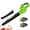 Green, variant on Cordless Leaf Blower - 20V Electric Leaf Blower with 2 X 2.0Ah Batteries and Charger, 3 Speed Mode, Lightweight Battery Powered Leaf Blowers for Lawn Care, Blowing Leaves and Dust, etc.