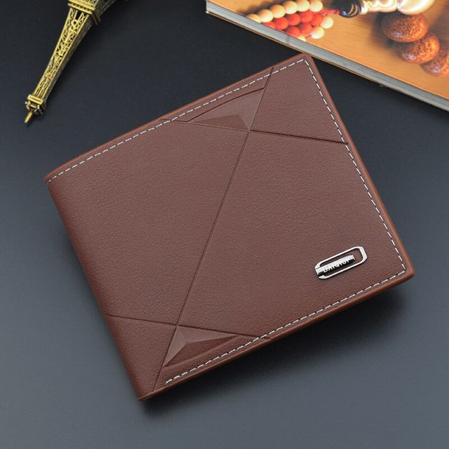 Billetera de cuero de imitación para Hombre, Billetera Masculina, Billetera, Billetera, monedero, Billetera, negocios, Delgado