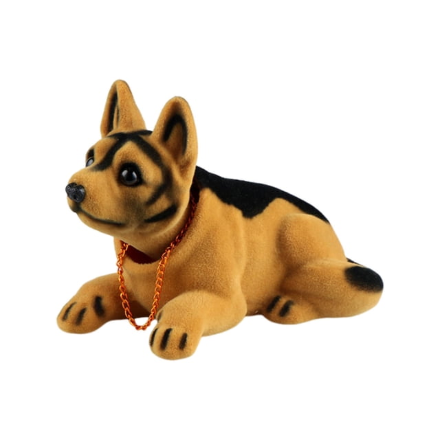 Xihbxyly Adorno para Coche de Perro Que Asiente con La Cabeza, Adorable Perro con Cabeza Moviéndose, de Resina, Divertido Accesorio para El Interior Del Coche, Decoración de Escritorio, Regalo Ideal
