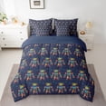thumbnail image 2 of Feelyou Kawaii Navy Robot Bedding Comforter Set 7pcs, Boys Girls Queen Bedding Sets, 2 of 8