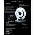 thumbnail image 4 of R1 Concepts Front Brakes and Rotors Kit |Front Brake Pads| Brake Rotors and Pads| Optimum OEp Brake Pads and Rotors| Hardware Kit|fits 1993-1998 Lincoln Mark VIII, 4 of 5