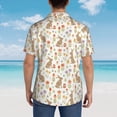 thumbnail image 6 of Xecao Happy Easter print Hawaiian shirt - a stylish short-sleeve button-down for men, perfect for casual beach and tropical outings., 6 of 9