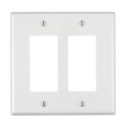 thumbnail image 1 of Plato de pared Leviton Decora, color blanco, 2 bandas, de nailon, 1 of 1