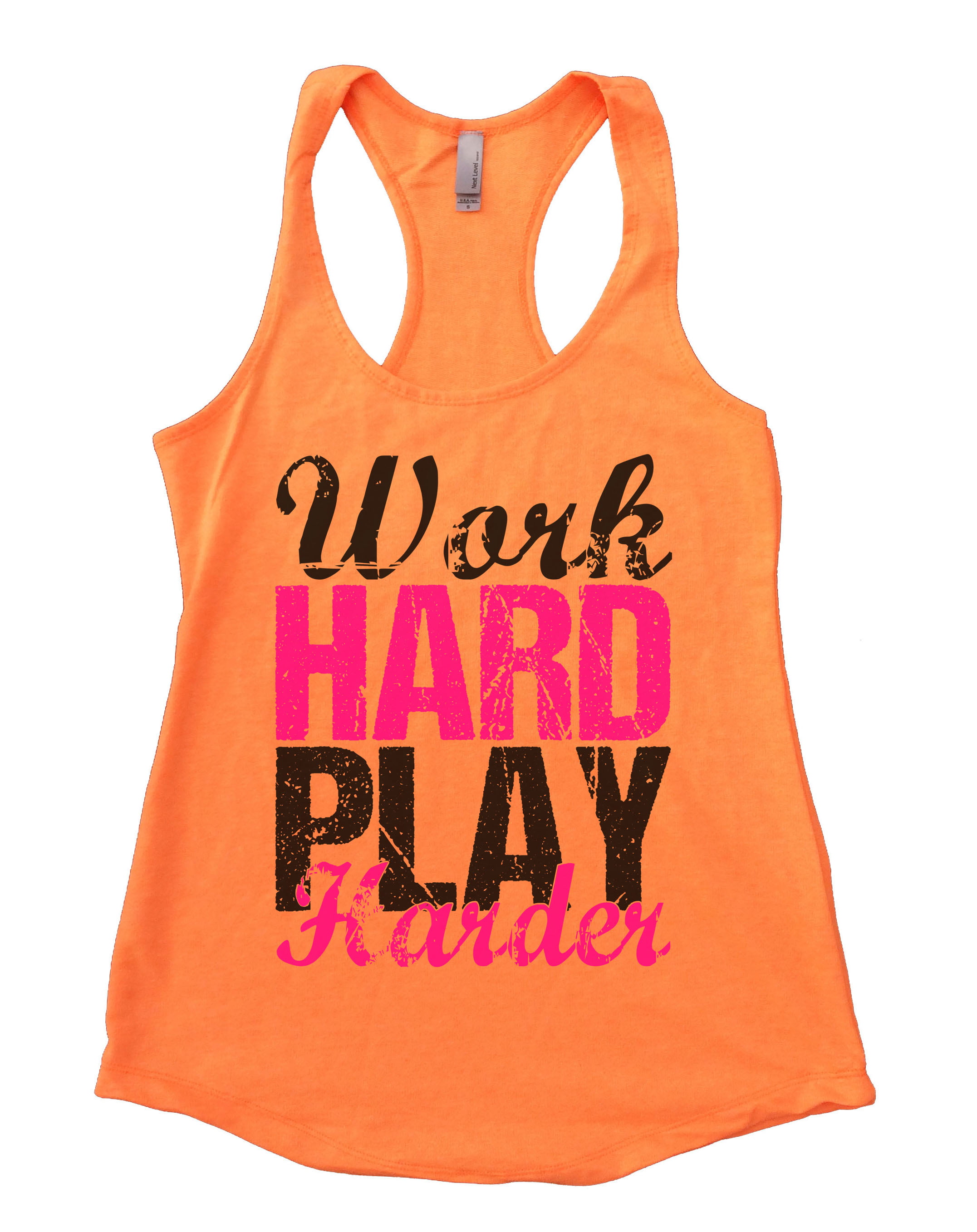 Download Funny Threadz - Womens Tank Top Flowy "Work Hard Play ...