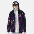 thumbnail image 4 of Haiem Multi-colored Spiders UPF 50+ Fishing Shirts for Men Long Sleeve UV Sun Protection Hoodie Non-Mask Outdoor Hiking Shirts, 4 of 9