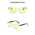 thumbnail image 4 of Retro Sunglasses for Womens Mens Square Thick Framed Shades Trendy Vintage Sun Glasses Yellow, 4 of 4