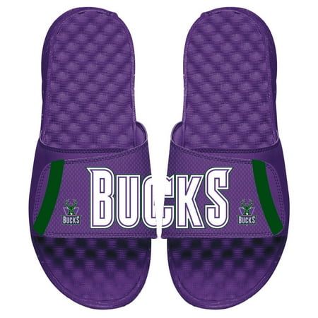 

Men s ISlide Purple Milwaukee Bucks Hardwood Classic Jersey Slide Sandals