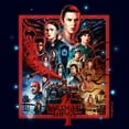 thumbnail image 2 of Netflix Toddler's Stranger Things Retro Character Poster Graphic T-Shirt, 2 of 3