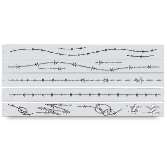 Iwata Artool Freehand Template - Set of 5, Wired