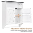 thumbnail image 6 of VECELO Bathroom Cabinets with Motion Sensor LED Lights, Wall Mounted Medicine Cabinet with Towel Bars and Hidden Storage Space for Bathroom, Kitchen, Pure White, 6 of 13