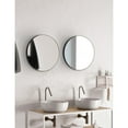 thumbnail image 3 of Mirrona SUNBOW  Black Flat Round Wall Mirror - 24 inches, 3 of 5