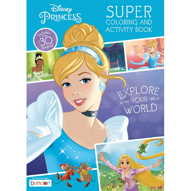 Disney Princess Super Coloring and Activity Book - Walmart ...