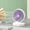 Purple, variant on CaiYueKe USB Rechargeable Portable Mini Desk Fan, 3 Speed Quiet Personal Fan with Type-C Charging, Handheld Small Fan for Home Office Travel Outdoor Use, Battery Operated Cooling Fan