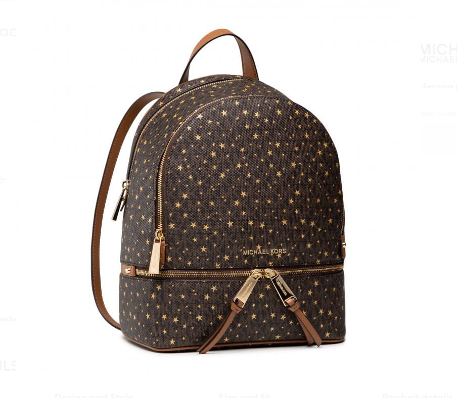 Michael Kors Kenly Medium Adina Backpack Pebbled Leather Vanilla MK  Signature 35T1G4AB2B-150 - AllGlitters