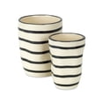 thumbnail image 3 of Home Decorative Pot (Set of 6) 2.75"D x 4.25"H, 3.75"D x 5"H Dolomite, 3 of 4