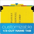 thumbnail image 3 of Hanging-Style Personnel Folders, 5 Dividers with 1/5-Cut Tabs, 1/3-Cut Exterior Tabs, Letter Size, Yellow | Bundle of 2 Each, 3 of 5