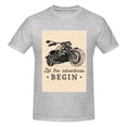 thumbnail image 4 of Bingfone Let The Adventure Begin Men'S Loose Fit Short-Sleeve Pocket T-Shirt, 4 of 7