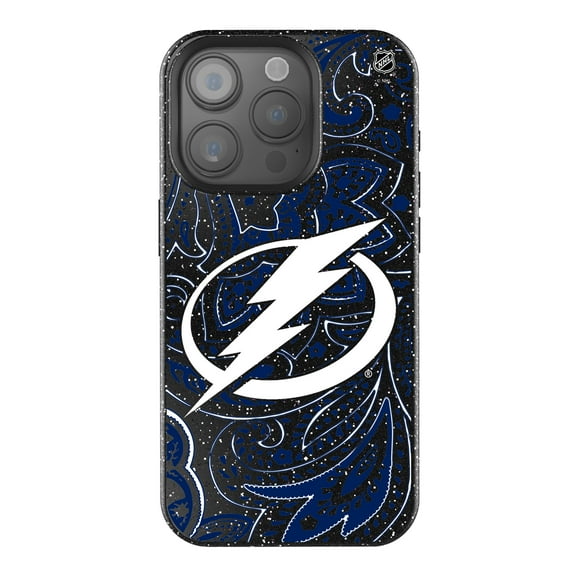 Keyscaper Black Tampa Bay Lightning Paisley Bling iPhone Case