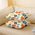 thumbnail image 3 of Erosebridal Colorful Groovy Floral Cushion Covers for Sofa Set of 4, Retro Flower Throw Pillow Covers for Bed, 16x16, 3 of 6