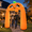 Pumpkin Arch, variant on 10FT Frankenstein Archway Inflatable Yard Decoration with Built-In LED Lights