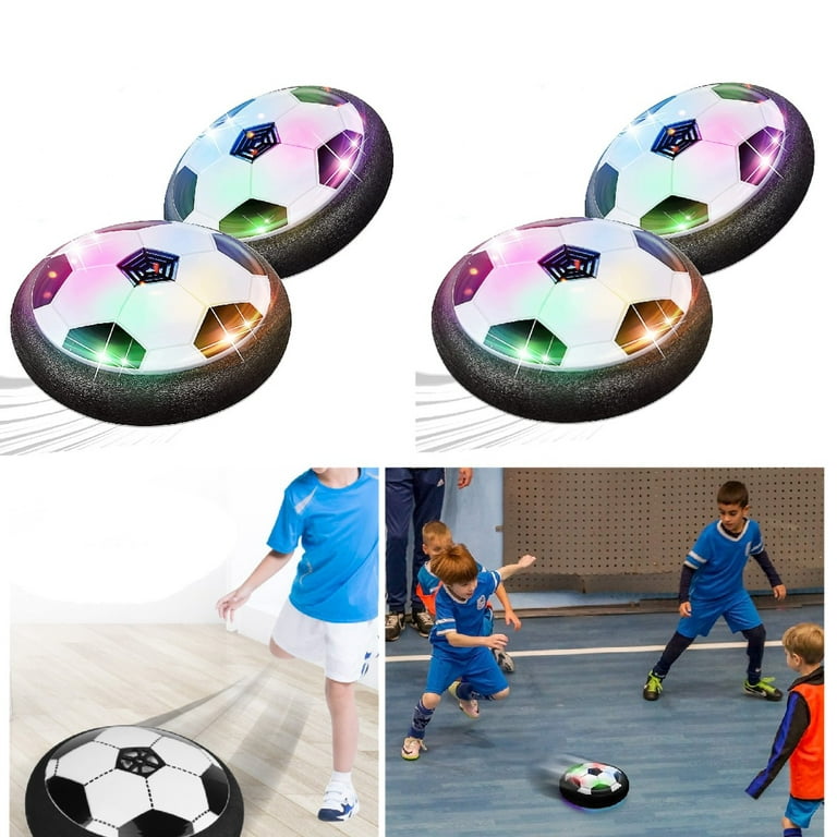 Toy Time Hover Soccer Ball 2-Pack - Air Soccer Balls with LED Lights and  Soft Bumpers - Fun Toys for Kids, Indoor Exercise, Glides on Hard Surfaces  in the Kids Play Toys