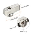 thumbnail image 2 of Unique Bargains 40 x 29 mm Valve Control Knob, Cast Iron Tee Crank Wing Handle Switch Replacement with Screws, Silver Tone, 2 of 4