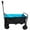 C-Black & Blue, variant on Collapsible Folding Wagon with 150Lbs Capacity, Outdoor Utility Wagon Cart with Wheels, Grocery Wagon for Sports, Camping, Garden and Shopping, 22"W X 13"D X 9"H Interior, Black