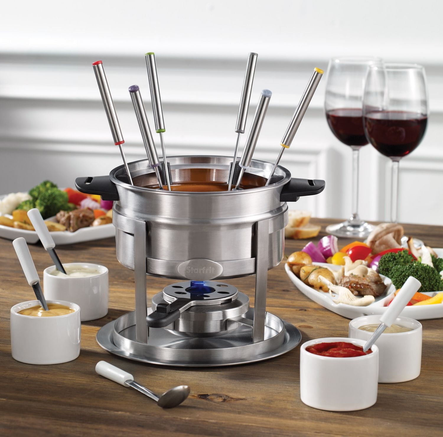 Starfrit Fourchettes à fondue Ensemble de 6 fourchettes en inox