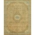 thumbnail image 1 of Ahgly Company Machine Washable Indoor Rectangle Abstract Metallic Gold Area Rugs, 6' x 9', 1 of 7