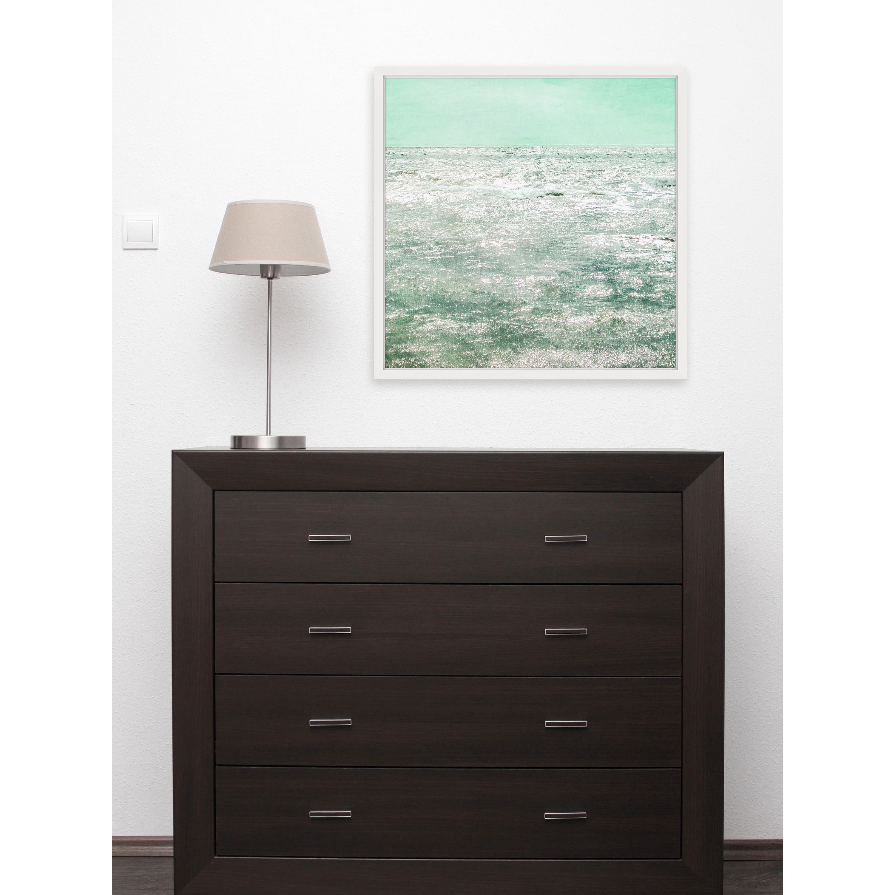 Shining Sea Framed Painting Print