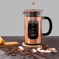 thumbnail image 2 of French Press Coffee Maker 8 cups 34 oz 304 Stainless Steel Coffee Press with 4 Filter Screens, Easy Clean Heat Resistant Borosilicate Glass - Free 100% BPA… (Candy Sparkle-AYUTYT, 34 oz), 2 of 4