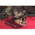 thumbnail image 5 of Pacific Giftware Steampunk Feathered Top Hat Skull with Steampunk Goggles Collectible Figurine Skull Decor, 5 of 6