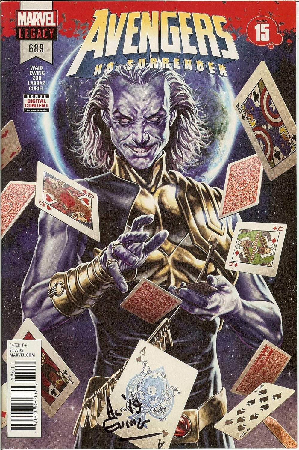 *SIGNED* Avengers No Surrender #689 NM Al Ewing