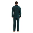 thumbnail image 3 of VICMETAL Men's Pajama Sets 100% Cotton Flannel PJs Button Front Top Drawstring Bottoms M Green Plaid M, 3 of 6