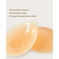 thumbnail image 4 of 2 pieces of strapless silicone invisible bra 4 pieces of silicone breast patch washable and reusable for backless and strapless clothing, 4 of 5