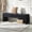 Black, variant on Arouseden 66.9" White Upholstered End of Bed Bench King Size,Modern Under Window Bench,Rectangle Ottoman Bench for Bedroom, Hallway,Living Room