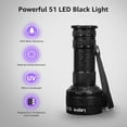 thumbnail image 5 of Lepro UV Flashlight Black Light 51 LED UV Light Handheld Blacklight 395nm Detector for Pet Urine, Stains, Bed Bug and Scorpions, Battery Not Included, 5 of 11