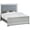 Silver, variant on Coaster Eleanor California King Bed, Metallic Silver Box 2