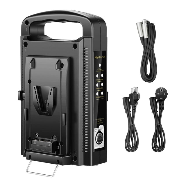 Cargador de batería Neewer V-Mount/V Lock de doble canal 16,5 V