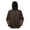 Brown, variant on Men's Reflective Hooded Long Coat - 3D Tailored Loose Fit Outdoor Commuter Jacket with Multiple Pockets
