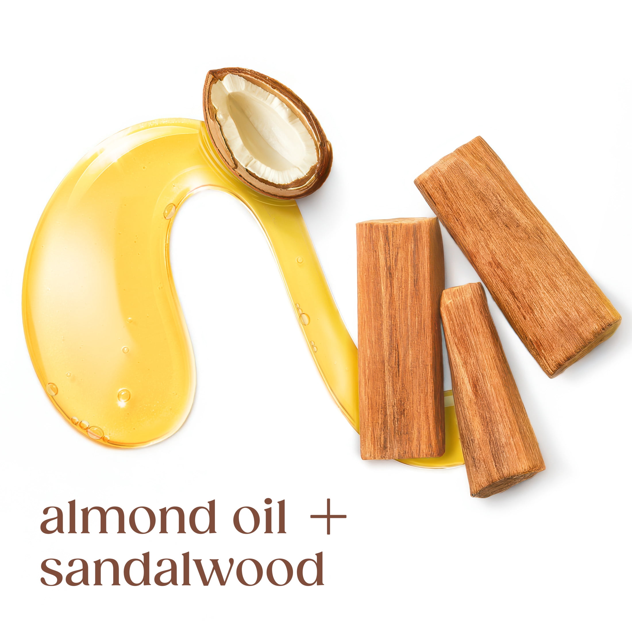 Dove Almond Oil & Sandal Wood Oil Body Wash for Women Serum + Soothing for Hydrated & Repaired Skin, 15.3 fl oz