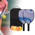 thumbnail image 4 of Pickleball Paddles Set of 2 , Included 2 Lightweight Rackets, 4 Outdoor Balls,1 Carrying Bag, 4 of 7