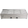 thumbnail image 4 of Commercial LP Gas Food Warmer Bain Marie Steam Table Stainless Steel 8-Pan with Pressure Relief Valve, 4 of 6