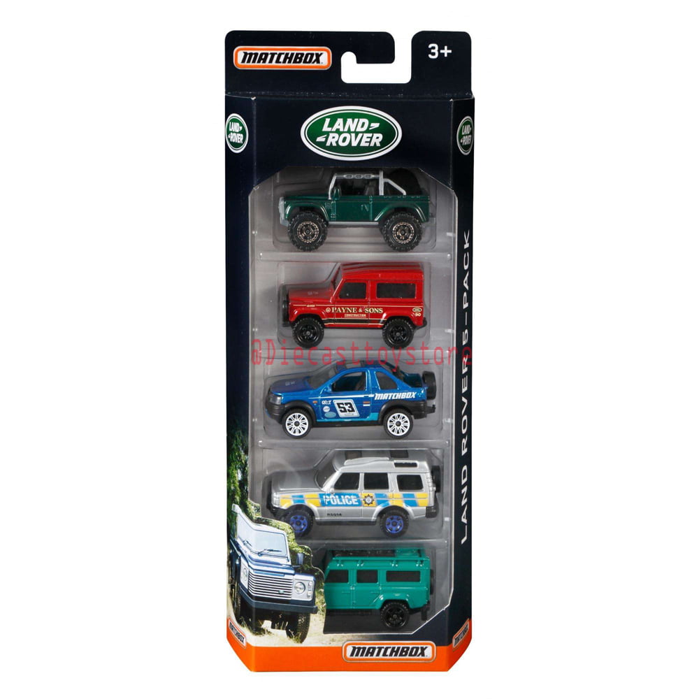 NEW in pack DPT09 Matchbox Land Rover 5 pack Diecast Vehicles 
